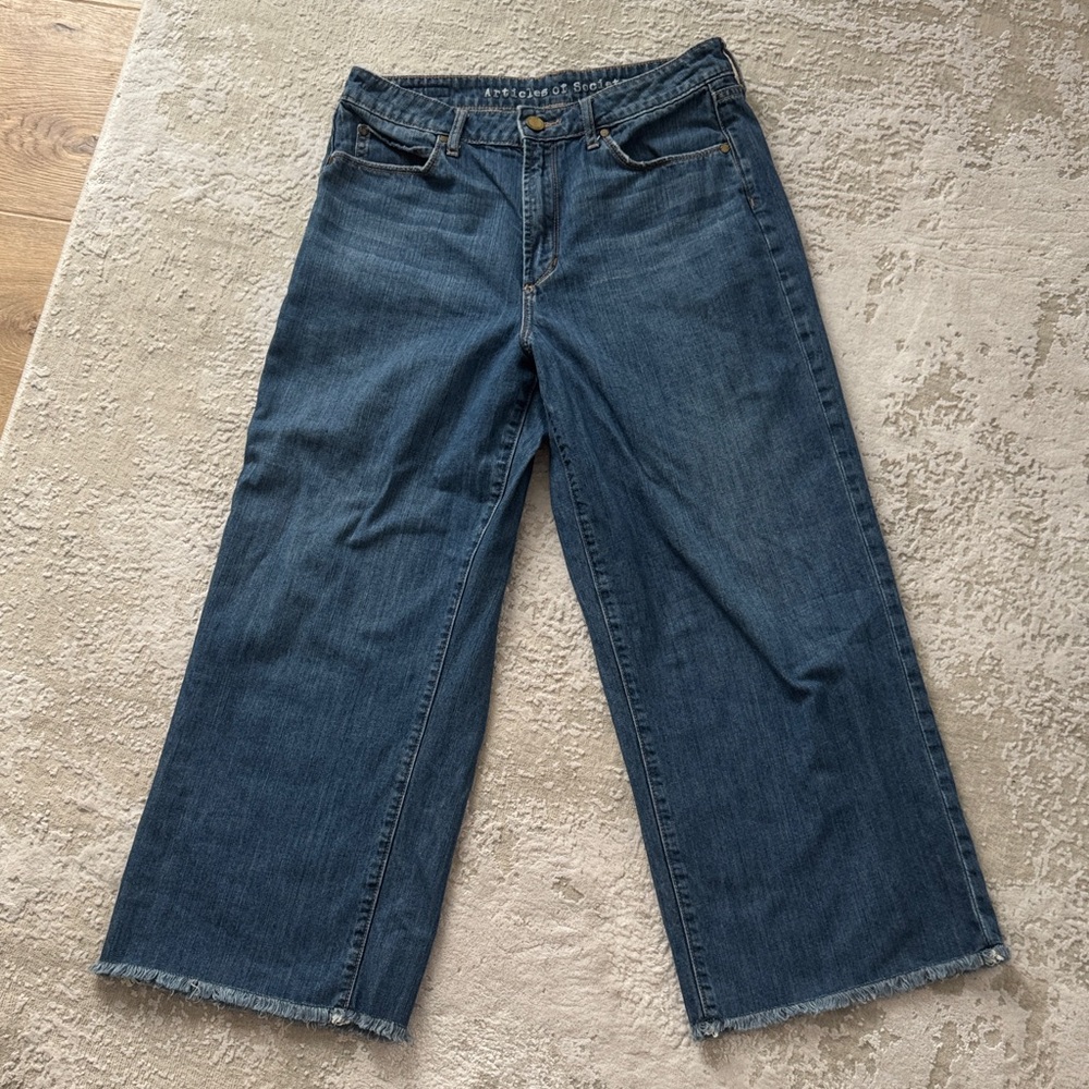 Articles Of Society Dark Blue Flare Jeans